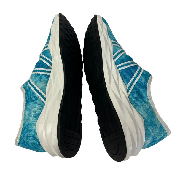 Isaac Mizrahi Sneakers Shoes ~ 7.5 Tie Dye Sea Glass Multi Blue Slip on NEW - Picture 4 of 9